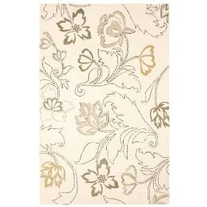  Fusion Collection Cream Floral Hand Tufted Wool Area Rug 8 