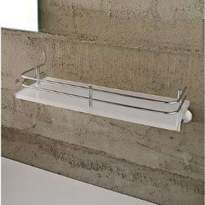  White Plexiglass Shelf with Rail Size 13