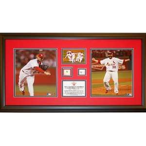 St. Louis Cardinals Framed World Series Game 7 Game Used Rosin Bag 