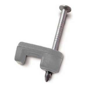  Coaxial Gray Cable Single Nail Staple   7/16   15Pk