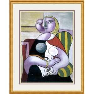  La Lecture (Woman Reading) by Pablo Picasso   Framed 