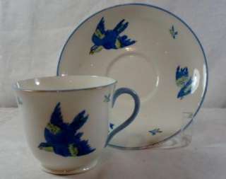 Heathcote Williamsons Blue Cup and Saucer  