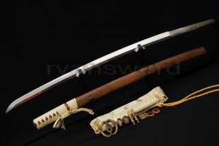 Tempered Sanmai Blade&DRAGON MUSASHI Tsuba JAPAN SWORD  