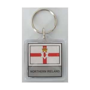  Northern Ireland   Country Lucite Key Ring Patio, Lawn 