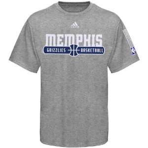  adidas Memphis Grizzlies Ash Ball Horizon T shirt Sports 