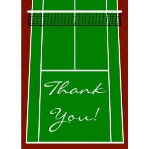 Tennis Court Layout Graphic Greeting Cards