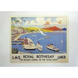   C1960 Lms Royal Rothesay Liner Ship Clyde Coast King