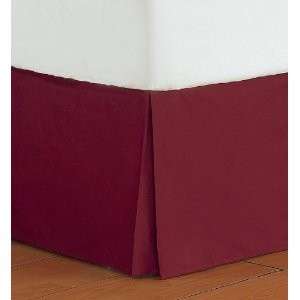 COLORMATE TWIN TAILORED BURGUNDY BEDSKIRT POLYESTER COTTON 180 TC 