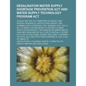 Desalination Water Supply Shortage Prevention Act and Water Supply 
