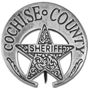  Denix Old West Era Cochise County Sheriff Replica Badge 