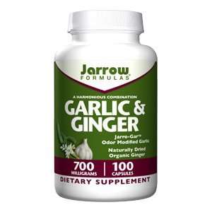  Jarrow Formulas Garlic & Ginger, 700 mg Size 100 Capsules 