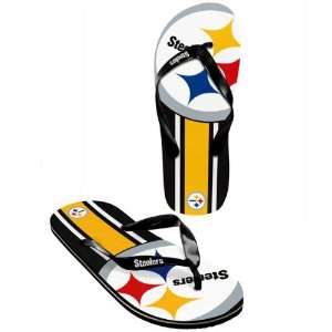 Pittsburgh Steelers official NFL Unisex Flip Flop Beach Shoes Sandals 