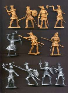 CHERILEA KNIGHTS & VIKINGS   60mm   11 TOY SOLDIERS in 11 POSES  