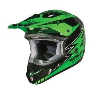  Fly Racing Youth Kinetic Helmet   2010   Youth Small/Green 