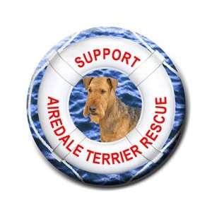  Airedale Terrier Rescue Pin Badge Button 
