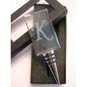  Ashley Nicole Designs Letter K Hand Crafted Bottle Stopper 