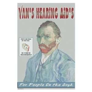  Vans Hearing Aids For People on the Gogh 16X24 Canvas 