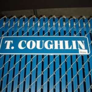  T COUGHLIN Parking Space Sign From Giants Stadium   Sports 