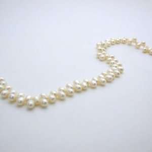  White 7mm Top Drilled Rice Loose Freshwater Pearls FW 