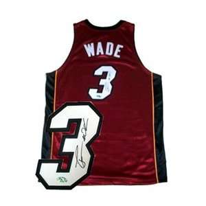 Dwyane Wade Signed Auth. Red Heat Jersey