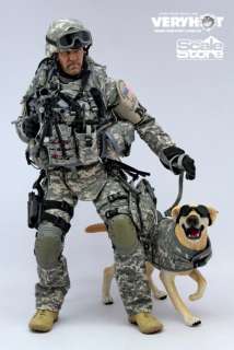 Very Hot US ARMY PM WITH DOG 1/6 Accessory SET For AMRY FIGURE