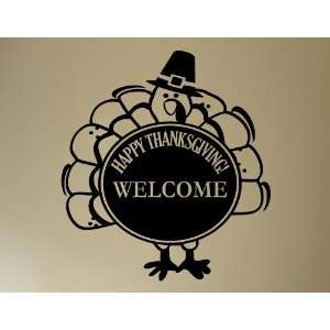 Thanksgiving Decoration Wall Decals Happy Thanksgiving Welcome front