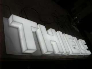 White Acrylic 3D Sign Letters RS / PER LETTER  