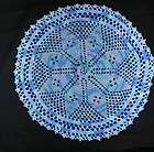 Hand Crocheted Doily 8 Inch Parakeet Color  