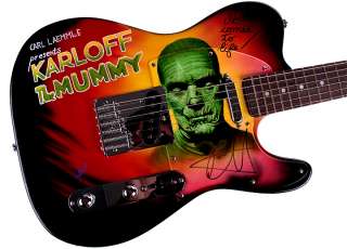 Metallica Autographed Kirk Hammett Signed Airbrushed Guitar PSA UACC 