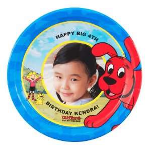   Clifford The Big Red Dog Personalized Dinner Plates (8) Toys & Games