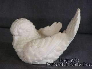 Vintage White Dove Bird Sculptor A Santini Classic Figure Made in 