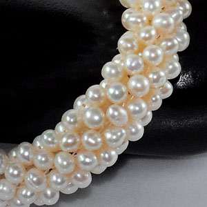 173.10 Ct. Lively Natural White Pearl Bracelets Thailand  
