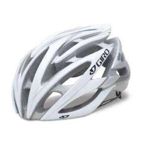   Giro ATMOS WHITE SILVER Road Bicycle Helmet LARGE MSRP $180 New  
