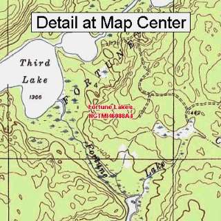   Map   Fortune Lakes, Michigan (Folded/Waterproof)