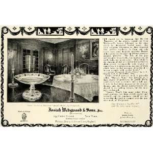  1923 Ad Josiah Wedgwood Pottery China Dish Table Decor 
