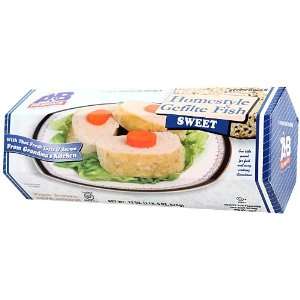   Frozen Sweet A&B Famous Gefilte Fish Kosher for Passover, 20 Oz Loaf