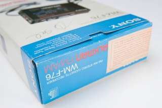NEW Vintage Sony WM F76 FM/AM Recording Walkman In Box  