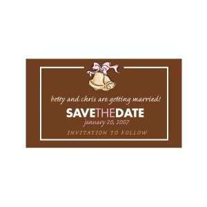  Wedding Bells Save The Date Magnets (7 Color Choices 