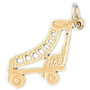   14K Gold Pendant Roller Blade 0.9   Gram(s) CleverEve Jewelry