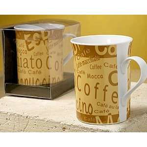   Coffee Style Ceramic Coffee Mug   Wedding Party Favors