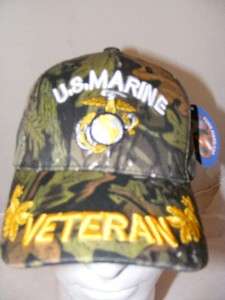 VETERAN MARINE CORPS USMC MOSSY OAK EGGS CAMO HAT CAP  