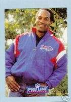 1991 Pro Line NFL FB #28 O. J. Simpson Buffalo Bills  