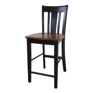  Dining Essentials Black / Cherry San Remo Counter Stool 