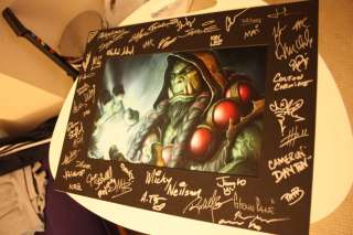 Blizzcon 2011 Collectibles World of Warcraft Signed Artwork Rare 