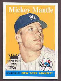   TOPPS NATIONAL CONVENTION 1958 RETRO MICKEY MANTLE HR KING CARD  