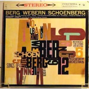 Berg / Webern / Schoenberg, Craft, Masterworks, MS 6193 Berg, Webern 