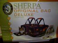 NEW SHERPA ORIGINAL BLK BAG DELUXE FOR SMALL DOGS 8 LBS  