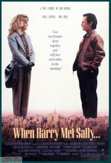 WHEN HARRY MET SALLY Original 1Sheet Movie Poster  