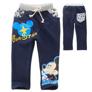 NWT Boys Blue Mickey Pants 2 8 Years  