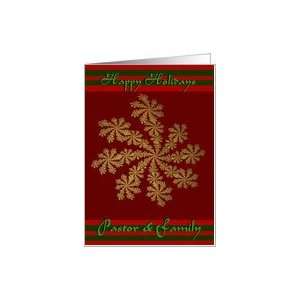  Happy Holidays Pastor & Family / Snowflake Card Health 